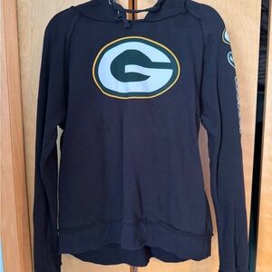 NFL Women's Black Hoodie with Team Logo